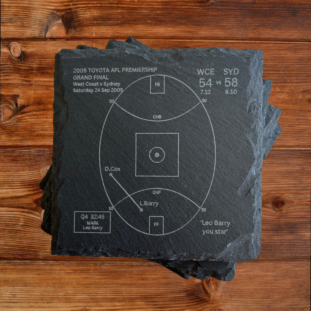Sydney Swans Greatest Moments - Slate Coasters (Set Of 4)