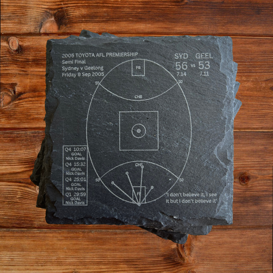 Sydney Swans Greatest Moments - Slate Coasters (Set Of 4)
